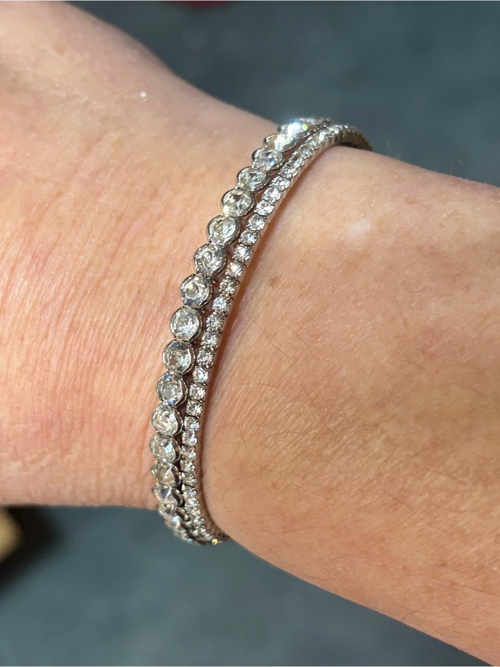 Silver Crystal Tennis Bracelet - Classic Sparkle